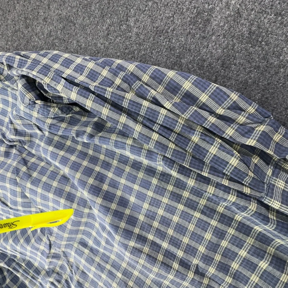 Polo Ralph Lauren Mens Blue Yellow Plaid Blake Shirt Long Sleeve Pony Logo XL